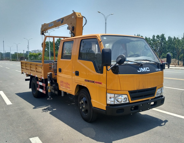 江鈴雙排藍牌隨車吊外觀圖片展示
